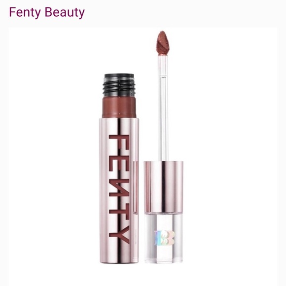 Fenty Beauty Pink WATTABRAT Highlighter and POW’R THIRSTY Lipstick - Picture 3 of 12